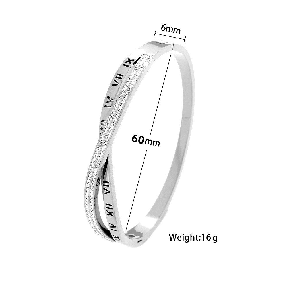 DUOMI Jewelry waterproof stainless steel cz bracelet