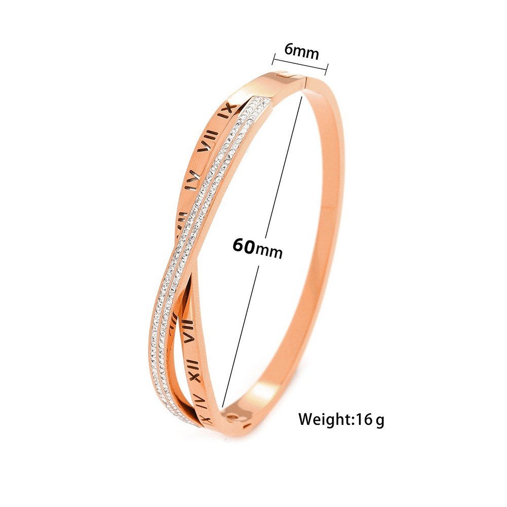 DUOMI Jewelry gold stainless steel cz bracelet