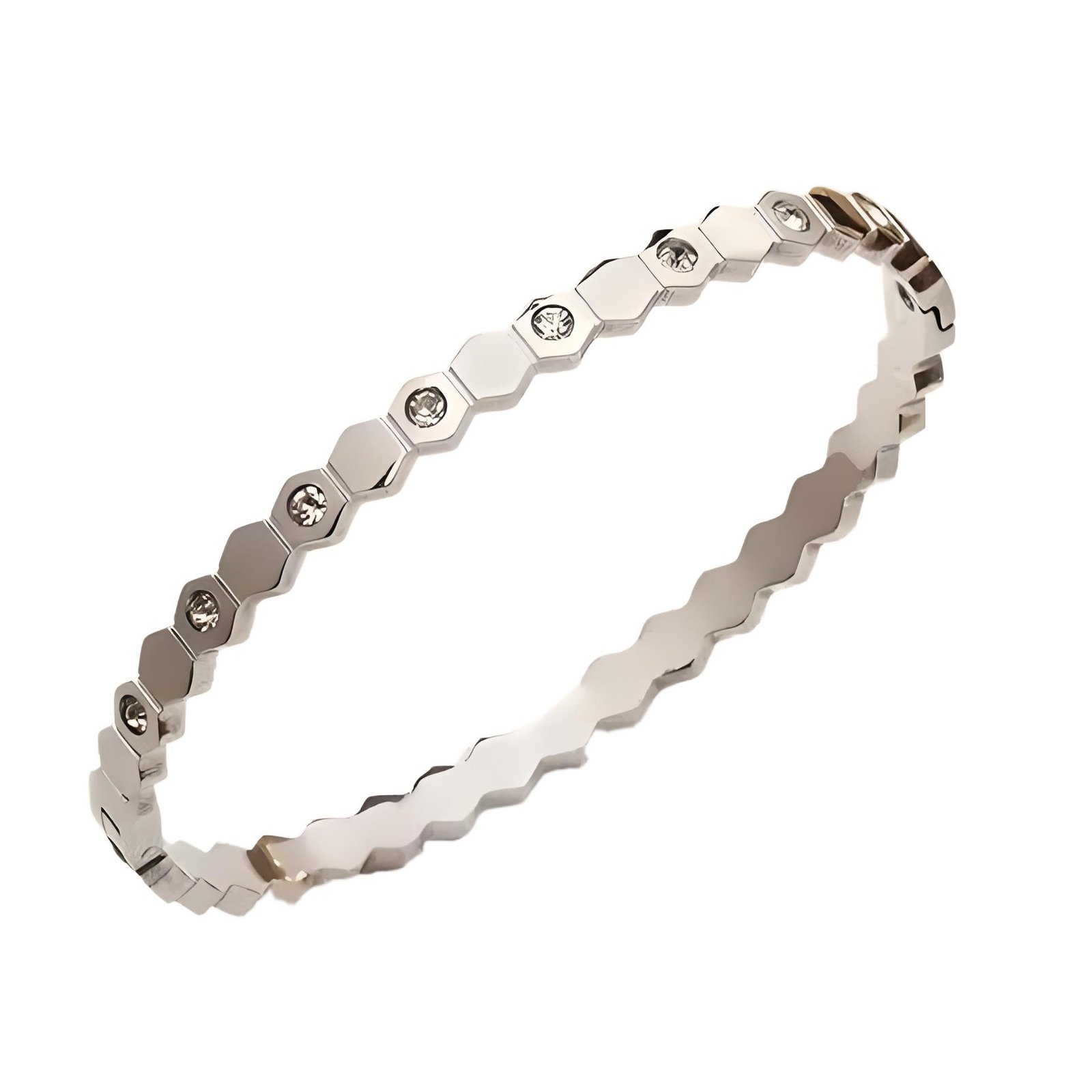 DUOMI Jewelry waterproof stainless steel cz bracelet