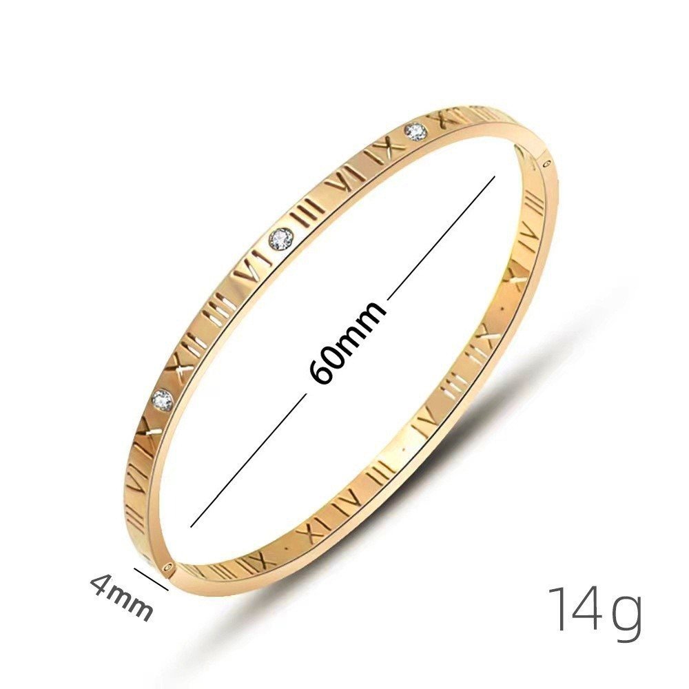 DUOMI Jewelry gold stainless steel cz bracelet