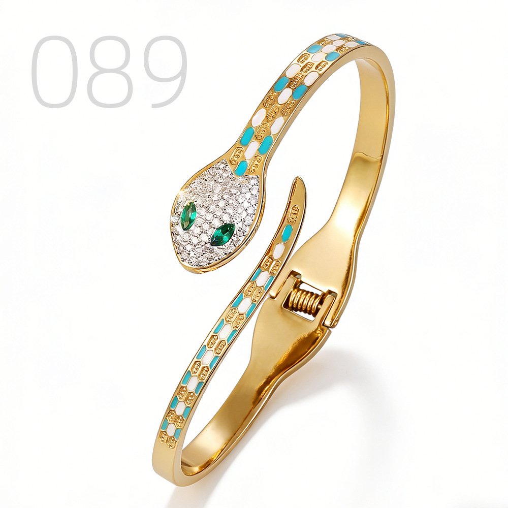 DUOMI Jewelry waterproof stainless steel snake chain bracelet