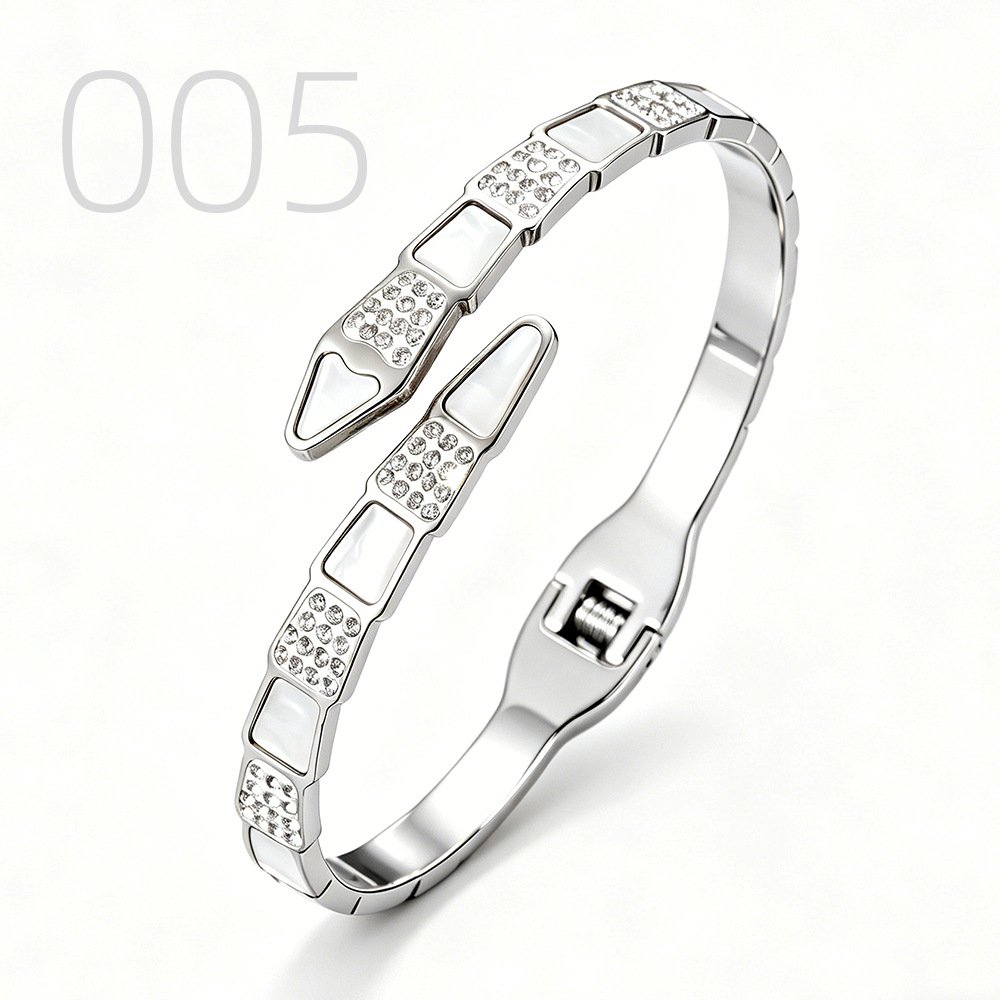 DUOMI Jewelry waterproof stainless steel snake chain bracelet