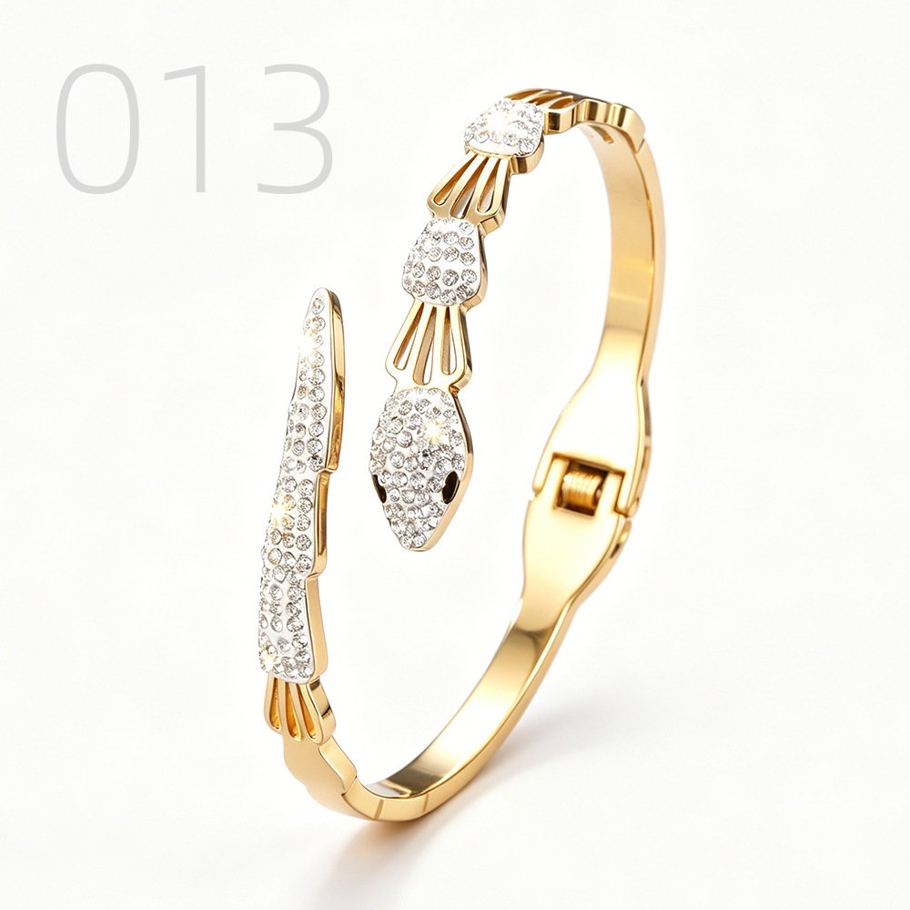 DUOMI Jewelry waterproof stainless steel snake chain bracelet