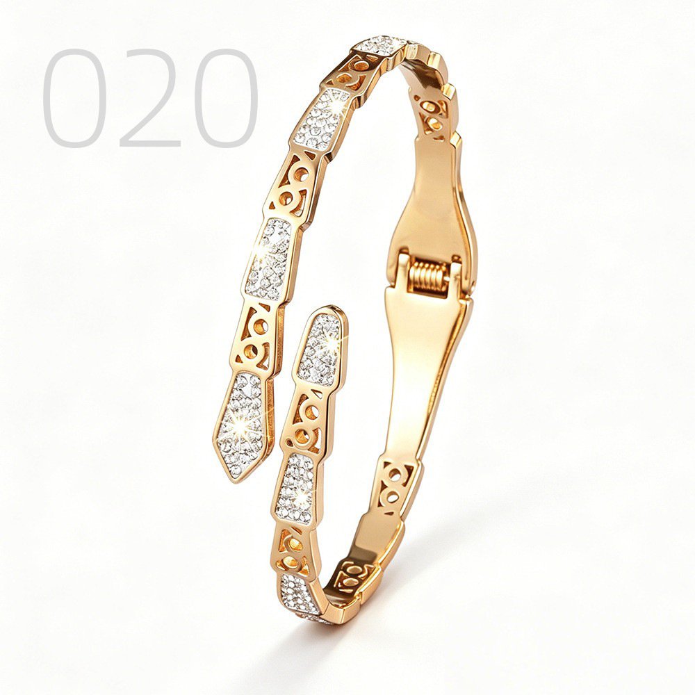 DUOMI Jewelry waterproof stainless steel snake chain bracelet