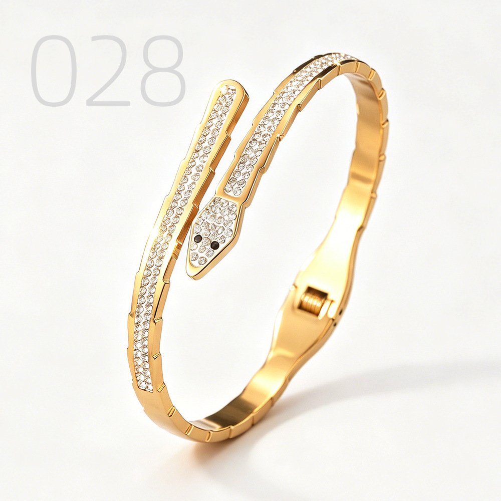 DUOMI Jewelry waterproof stainless steel snake chain bracelet