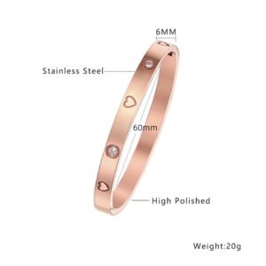 DUOMI Jewelry gold stainless steel cz bracelet