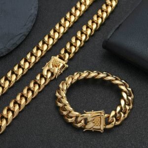 Wholesale Stainless Steel Cuban Chain Hip Hop Bracelet - DMB0023