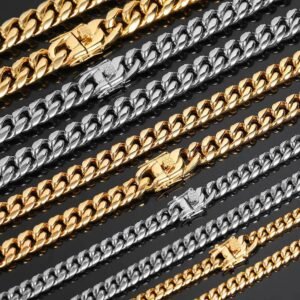 Wholesale Stainless Steel Cuban Chain Hip Hop Bracelet - DMB0048