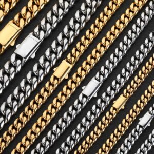 Wholesale Stainless Steel Cuban Chain Hip Hop Bracelet - DMB0087