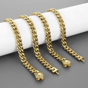 Wholesale Stainless Steel CZ Cuban Chain Bracelet - DMB0155