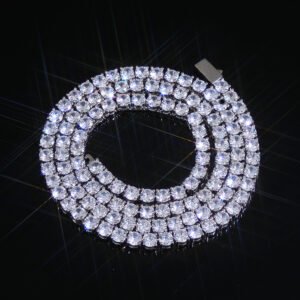 Wholesale CZ Tennis Chain Hip Hop Necklace - DMC0044