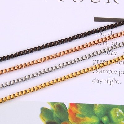 DUOMI Jewelry waterproof stainless steel snake chain necklace