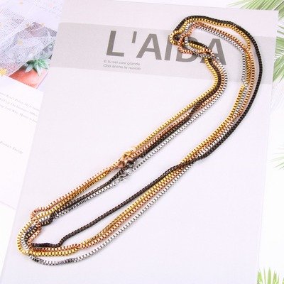 DUOMI Jewelry waterproof stainless steel snake chain necklace