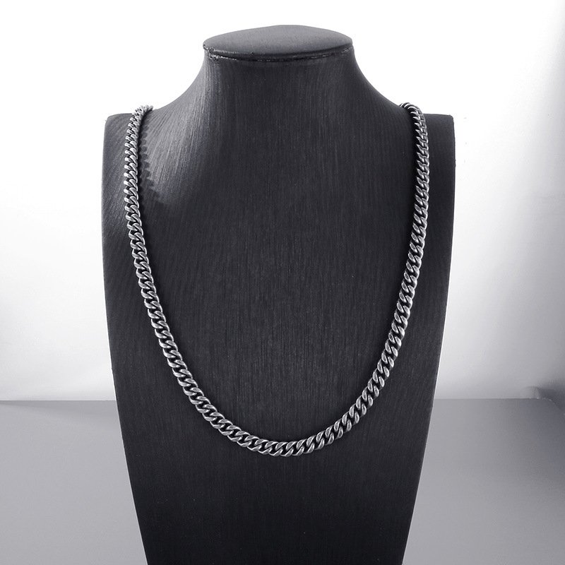 Wholesale Stainless Steel Cuban Chain Hip Hop Necklace - DMC0159