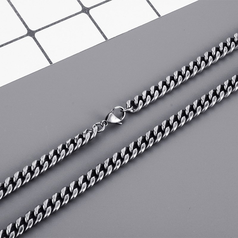 Wholesale Stainless Steel Cuban Chain Hip Hop Necklace - DMC0159