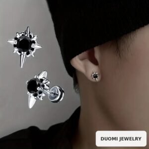 Wholesale CZ Hip Hop Earrings - DME0008
