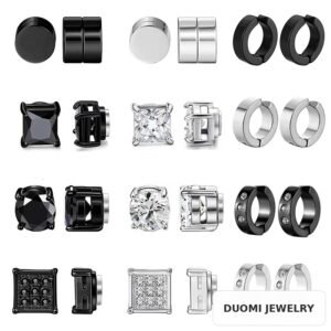 Wholesale Stainless Steel CZ Earrings - DME0009