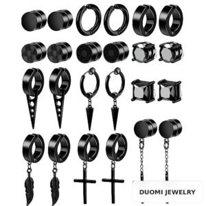 Wholesale Stainless Steel Hip Hop Earrings - DME0018