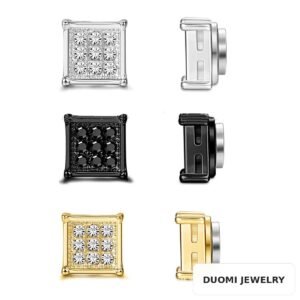 Wholesale Stainless Steel CZ Earrings - DME0028