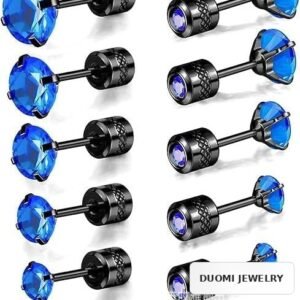Wholesale Stainless Steel CZ Earrings - DME0081