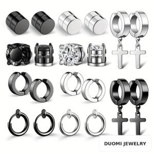 Wholesale Stainless Steel CZ Earrings - DME0099