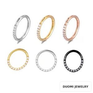 Wholesale Stainless Steel CZ Earrings - DME0107