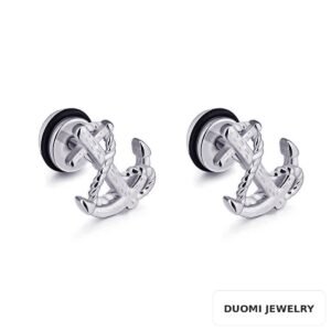 Wholesale Stainless Steel Hip Hop Earrings - DME0114