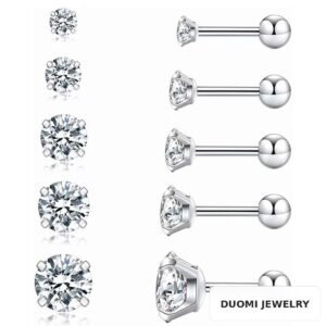 Wholesale Stainless Steel CZ Earrings - DME0162
