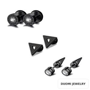Wholesale Stainless Steel CZ Earrings - DME0165