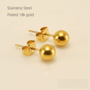 DUOMI Jewelry waterproof stainless steel cz earrings