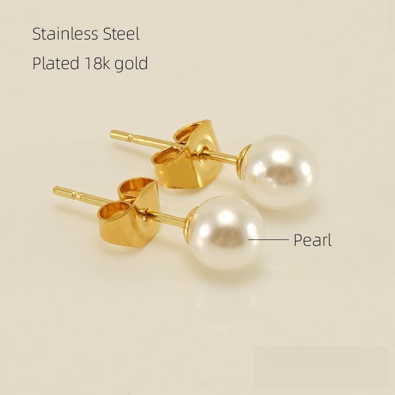 DUOMI Jewelry waterproof stainless steel cz earrings