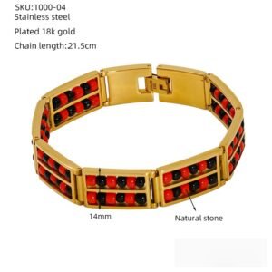 DUOMI Jewelry gold stainless steel bracelet