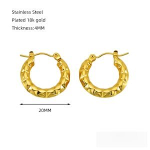DUOMI Jewelry waterproof stainless steel earrings