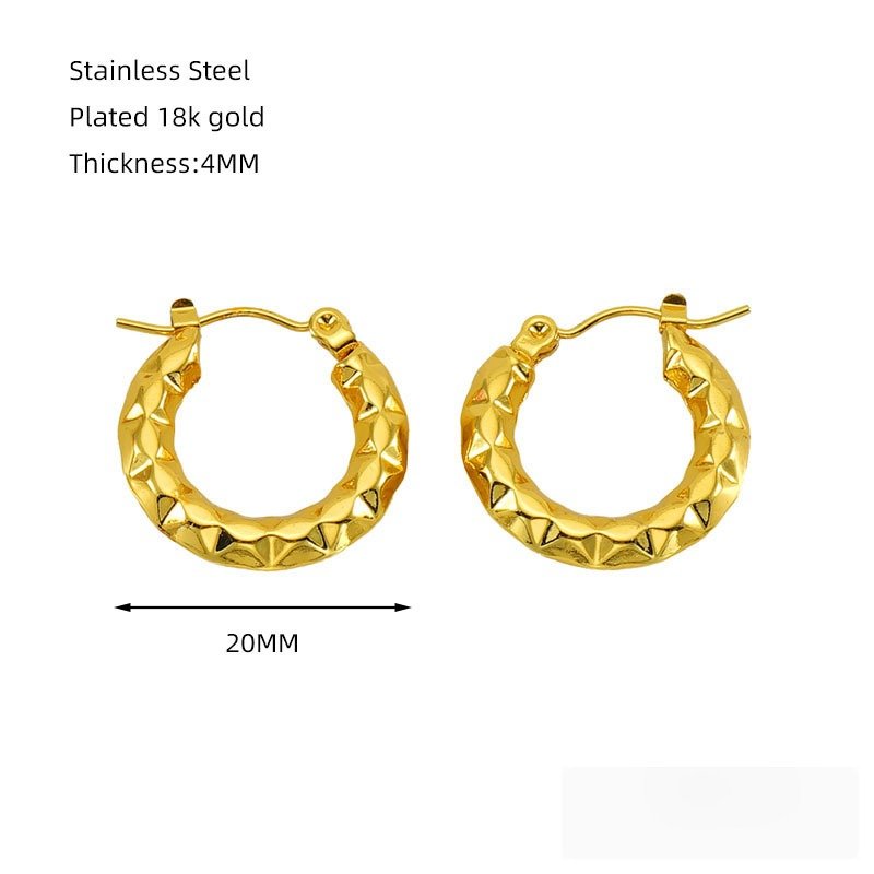 DUOMI Jewelry waterproof stainless steel earrings