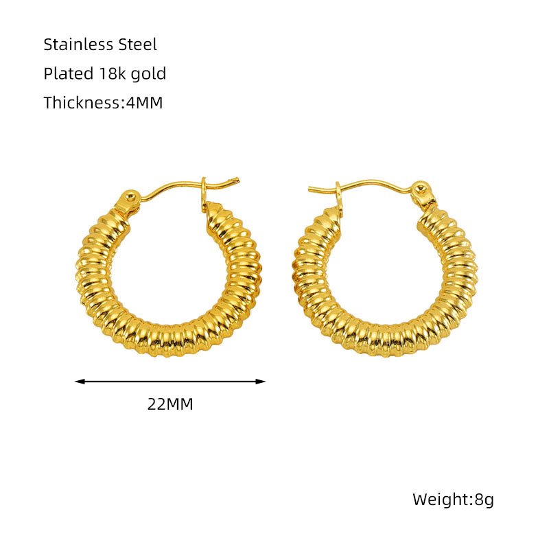 DUOMI Jewelry waterproof stainless steel earrings