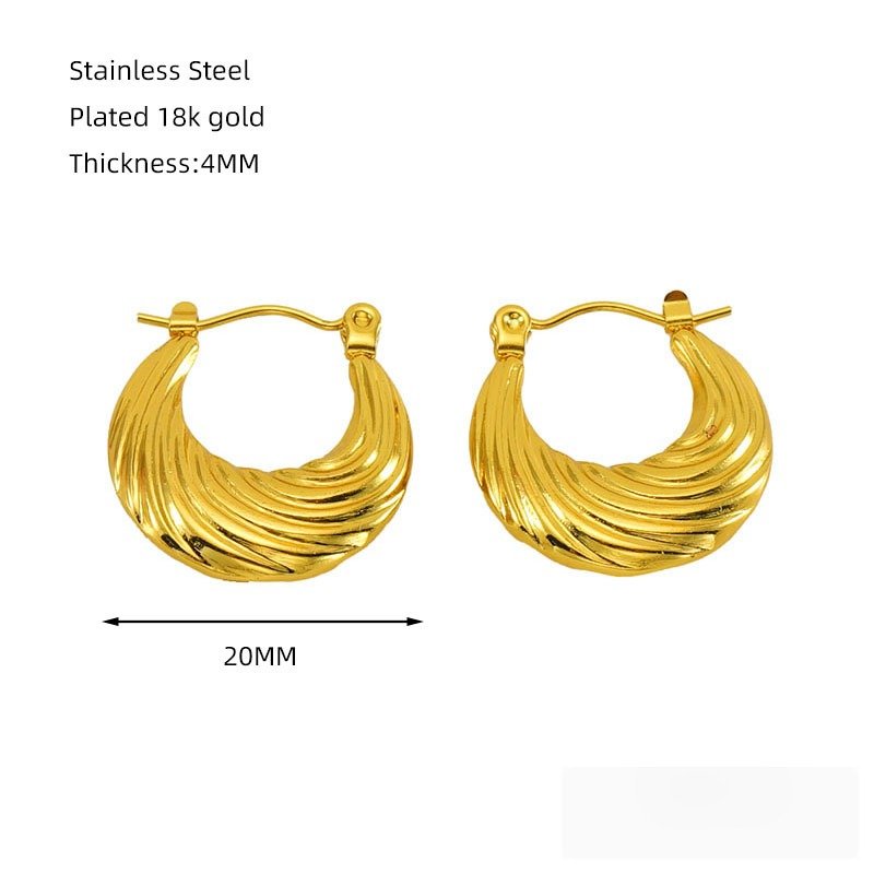 DUOMI Jewelry waterproof stainless steel earrings