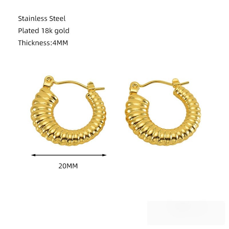 DUOMI Jewelry waterproof stainless steel earrings