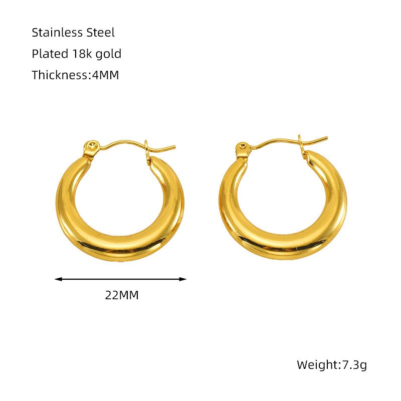 DUOMI Jewelry waterproof stainless steel earrings