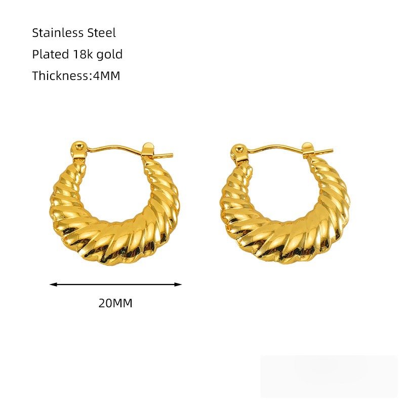 DUOMI Jewelry waterproof stainless steel earrings
