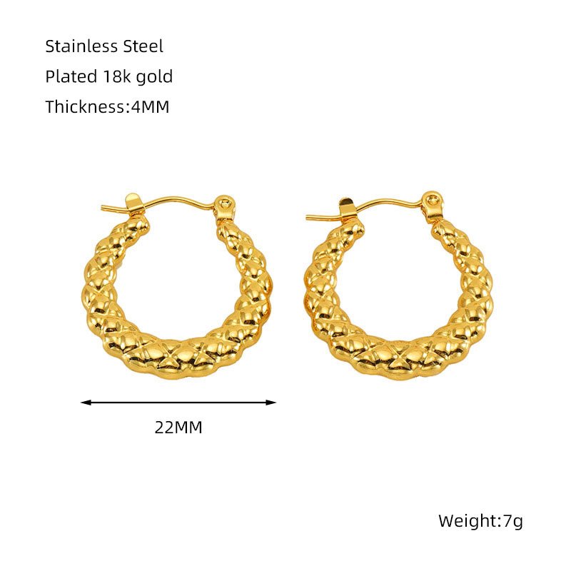 DUOMI Jewelry waterproof stainless steel earrings
