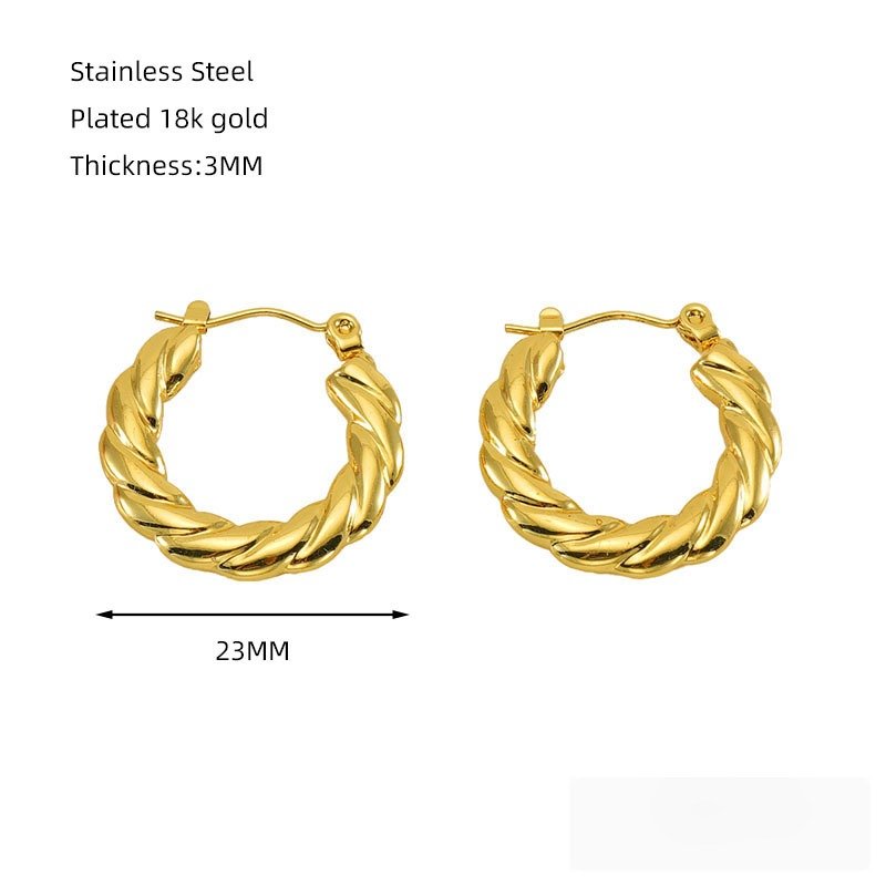 DUOMI Jewelry waterproof stainless steel earrings