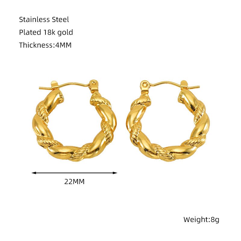 DUOMI Jewelry waterproof stainless steel earrings