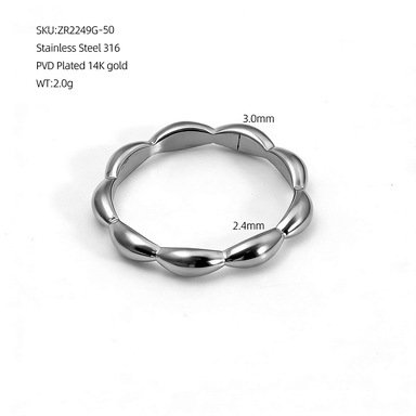 DUOMI Jewelry waterproof stainless steel ring