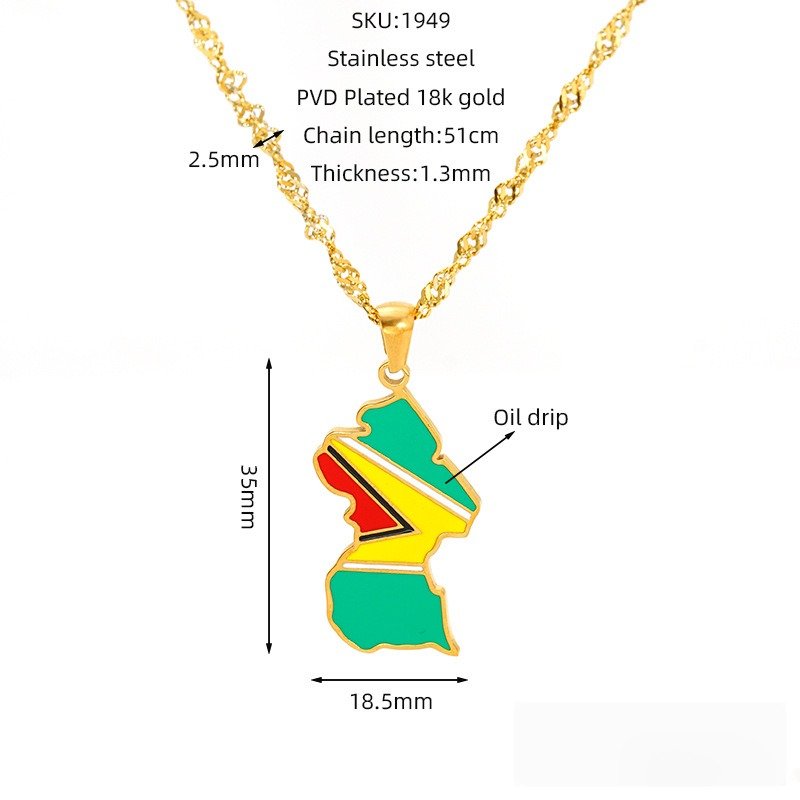 DUOMI Jewelry waterproof stainless steel necklace