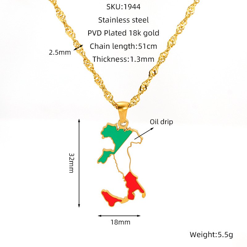 DUOMI Jewelry waterproof stainless steel necklace