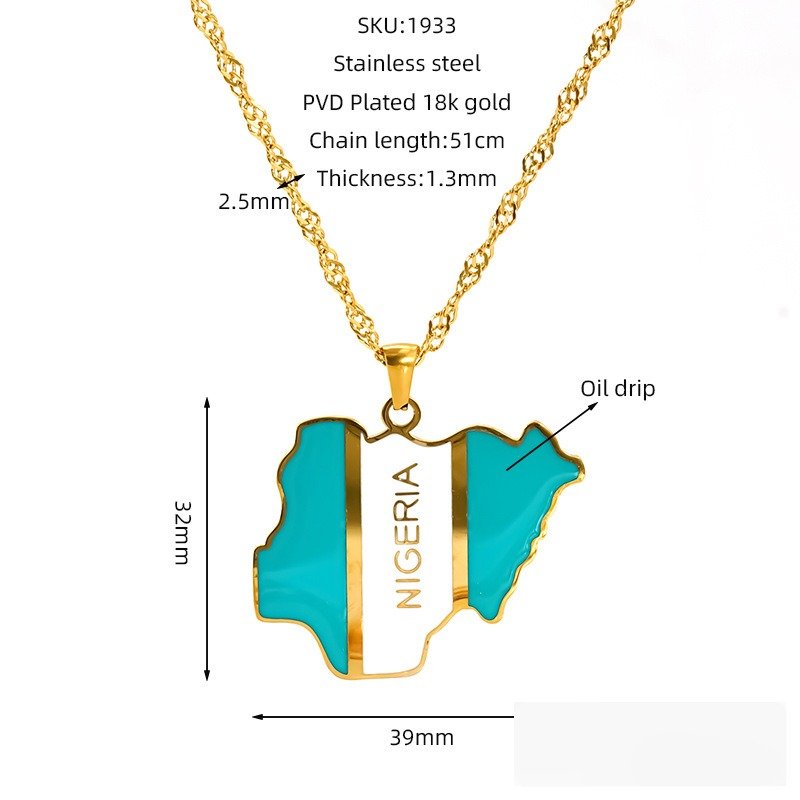DUOMI Jewelry waterproof stainless steel necklace