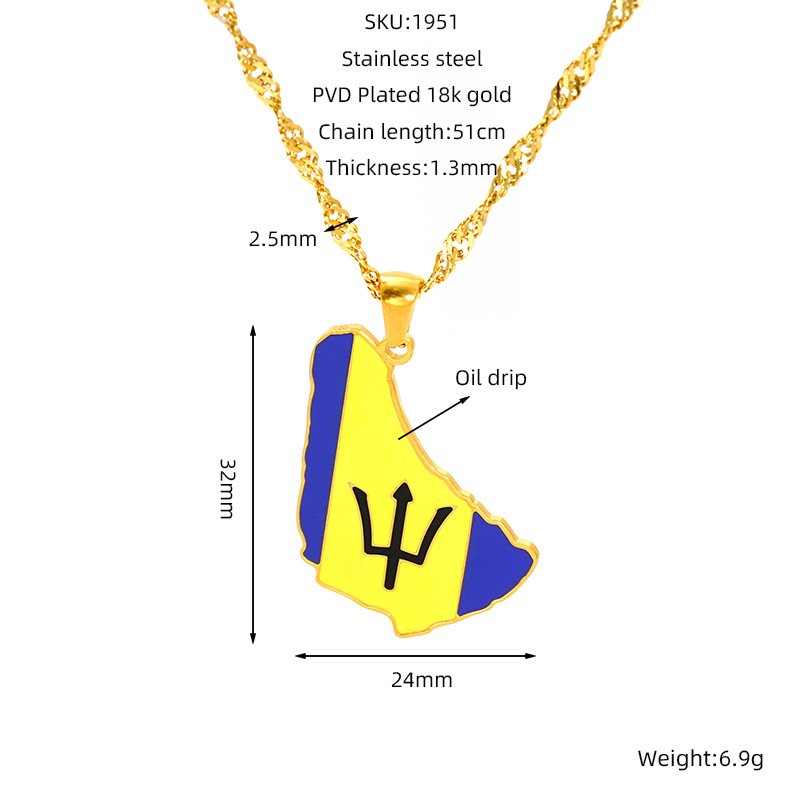 DUOMI Jewelry waterproof stainless steel necklace