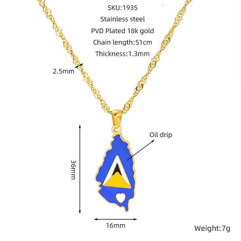 DUOMI Jewelry waterproof stainless steel necklace