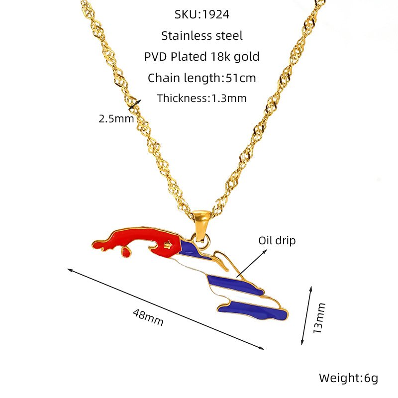 DUOMI Jewelry waterproof stainless steel necklace