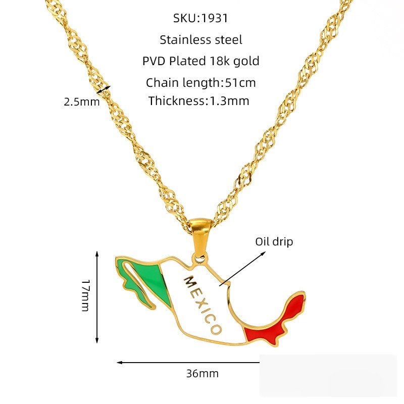 DUOMI Jewelry waterproof stainless steel necklace